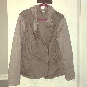 Lightweight gray,  zip up jacket